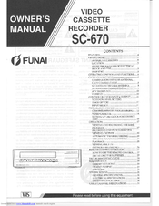 Funai SC-670 Owner's Manual