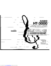 CASIO HT-3000 Operation Manual