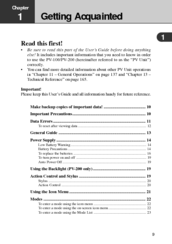 Casio PV-100 Read This First Manual