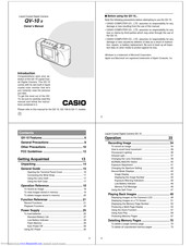 CASIO QV-11 Owner's Manual