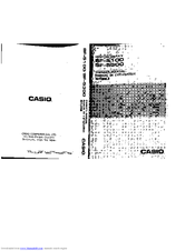 CASIO SF-5100 Owner's Manual