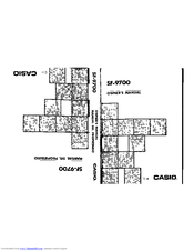 Casio SF-9700 Owner's Manual