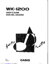 CASIO WK-1200 User Manual