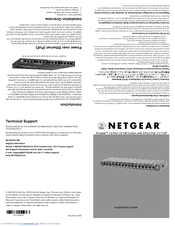 Netgear FS116P - ProSafe 16 Port 10/100 Desktop Switch Installation Manual