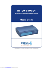 TRENDnet TW100-BRM504 User Manual