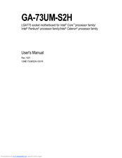 Gigabyte GA-73UM-S2H User Manual
