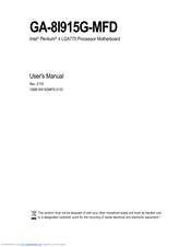 Gigabyte GA-8I915G-MFD User Manual