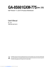 Gigabyte GA-8S661GXM-775 User Manual