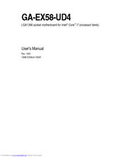 Gigabyte GA-EX58-UD4 User Manual