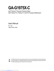 Gigabyte GA-G1975X-C User Manual