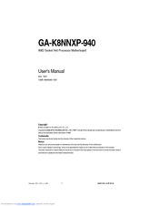 Gigabyte GA-K8NNXP-940 User Manual