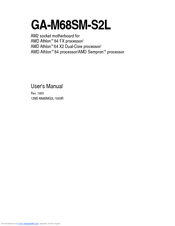 Gigabyte GA-M68SM-S2L User Manual