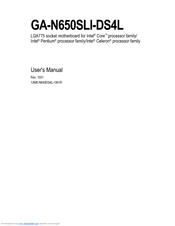 Gigabyte GA-N650SLI-DS4L User Manual