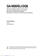 Gigabyte GA-N680SLI-DQ6 User Manual