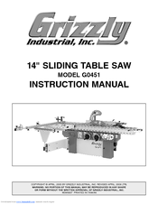 Grizzly G0451 Instruction Manual
