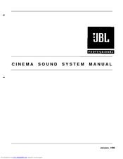 JBL CINEMA SOUND SET UP Manual