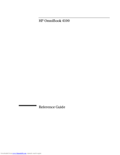 HP OmniBook 4100 Reference Manual