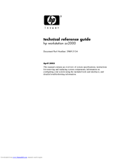 HP ZX2000 Technical Reference Manual