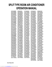Haier AS122AYAAA Operation Manual