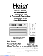 Haier ESA3155 - Window Air Conditioner User Manual