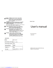 Haier BWD1600W User Manual