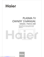 Haier P42V6-A8K Owner's Manual