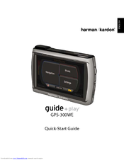 Harman Kardon guide + play GPS-300WE Quick Start Manual