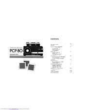 Hasselblad PCP80 Instruction Book
