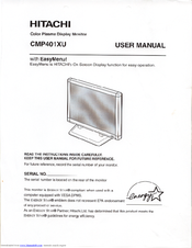 Hitachi CMP401XU User Manual