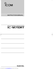 ICOM IC-M710RT Instruction Manual