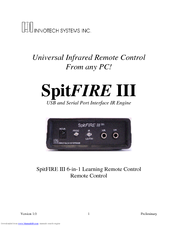 Innotech SpitFIRE III User Manual