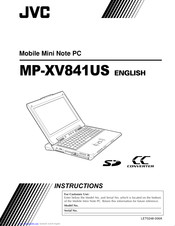 JVC MP-XV841 Instructions Manual