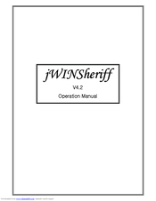 jWIN jWINSheriff 4.2 Operation Manual