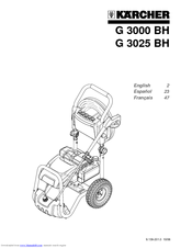 Kärcher G 3025 BH User Manual