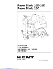 KENT Blade 28D Parts List