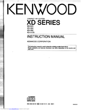 Kenwood XD-A31 Instruction Manual