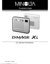 Minolta DiMAGE Xi Instruction Manual