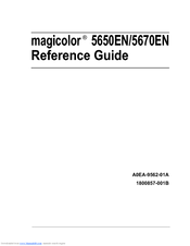 Konica Minolta magicolor 5670EN Reference Manual
