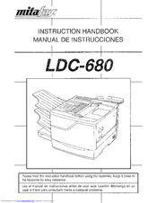 Mita LDC-680 Instruction Handbook Manual