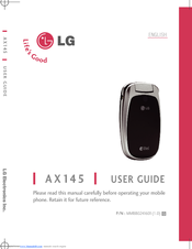 LG AX 145 -  Cell Phone User Manual