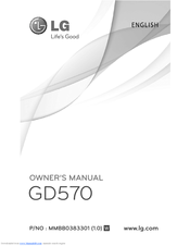 LG GD570AW User Manual