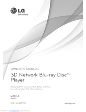 LG BD570 Owner's Manual