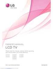 LG 42710H Owner's Manual