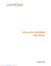 Lantronix Xpress-Pro SW 94000 User Manual