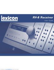 Lexicon RV-8 Manuals | ManualsLib