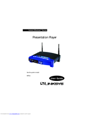 Linksys WPG12 - Wireless Presentation Player User Manual
