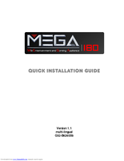 MSI MEGA 180 MS-6265 Quick Installation Manual