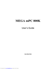 MSI MEGA mPC 800K User Manual