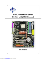 MSI K8N Diamond Plus User Manual