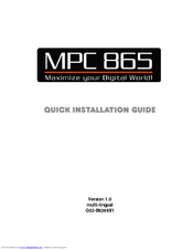 MSI MPC 865 Quick Installation Manual